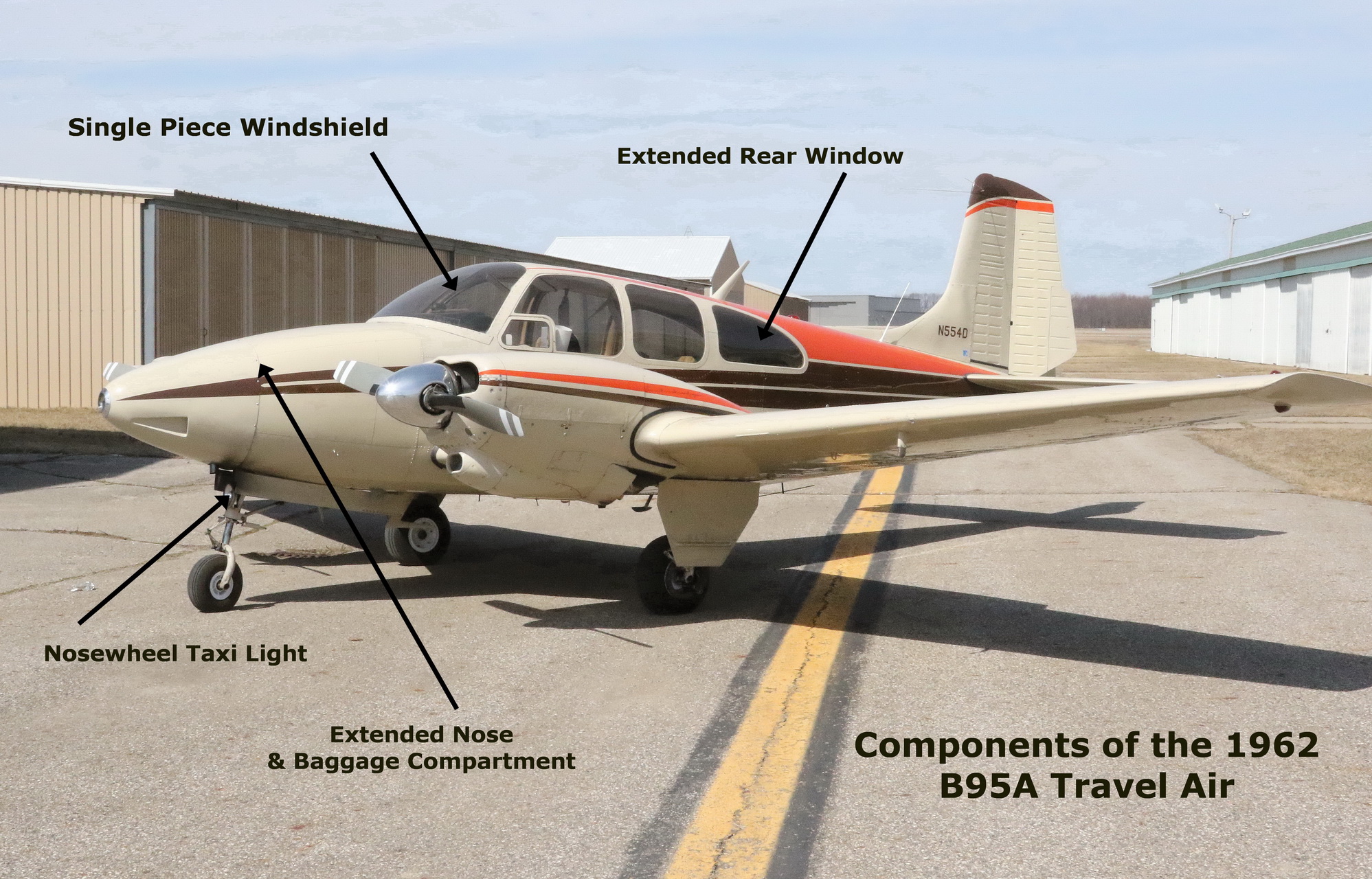 1962 Beechcraft Travel Air B 95 A for sale